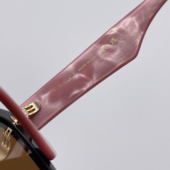 BRAND NEW GUCCI GG0998S 005 Black/Pink/Brown Women Sunglasses - Picture 7 of 11